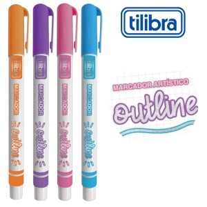 Caneta Marcador Artístico Outiline TILIBRA - Unidade