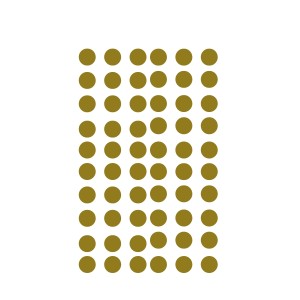 ETIQUETA BOLINHA DIÂMETRO 0,07 MARROM TP-07 COM 528 TOK DE OURO