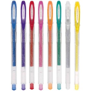 Caneta Gel 0.7mm Signo Sparkling C/8 Cores UNI-BALL