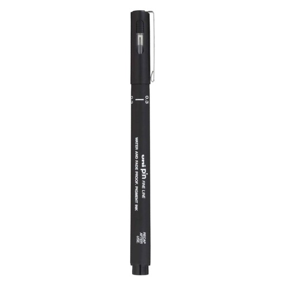 Caneta Nankin Unipin Preta UNI-BALL