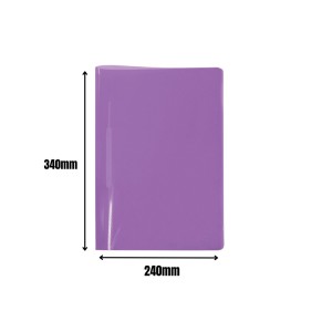 Pasta Plastica Com Grampo Trilho Oficio 240X340mm Rosa Ref.606PP-RS DAC