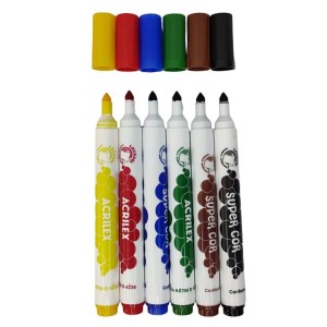 Canetinha Hidrografica 06 Cores Jumbo Big ACRILEX
