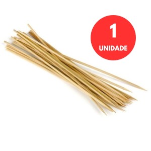 Espeto Para Churrasco De Madeira 25cm Com 1 Unidade