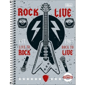 Caderno Universitario 1 Materia 80fls Pepper Masculino Capa Dura TILIBRA