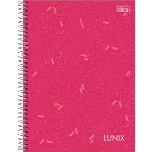 Caderno Universitario 1 Materia 80fls Lunix Cores Capa Dura TILIBRA