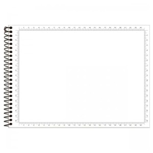 Caderno de Desenho Milimetrado 60fls Lunix Cores Capa Dura TILIBRA
