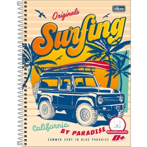 Caderno Quadriculado Espiral 10x10mm 96fls Universitario D+ Capa Dura TILIBRA