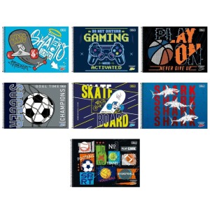 Caderno Desenho 96fls D+ Masculino Capa Dura TILIBRA