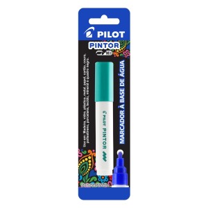 Caneta Pintor Média ( M ) 1.4 Verde Metálico Blister - PILOT
