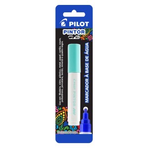 Caneta Pintor Média ( M ) 1.4 Verde Pastel Blister - PILOT