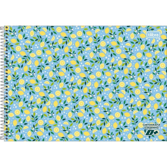 Caderno de Desenho Milimetrado 96fls D+ Feminino Capa Dura TILIBRA