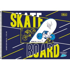 Caderno de Desenho Milimetrado 96fls D+ Masculino Capa Dura TILIBRA