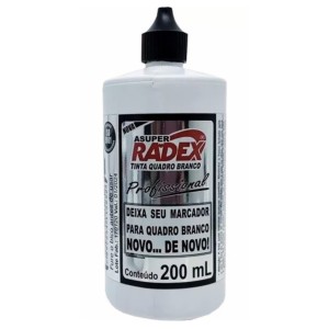 Tinta Pincel Quadro Branco 200ml  Preto RADEX