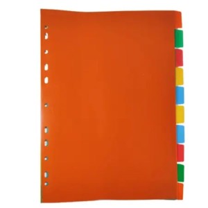 Divisoria Plastica A4 C/10 Divisorias Coloridas KZ310 KAZ