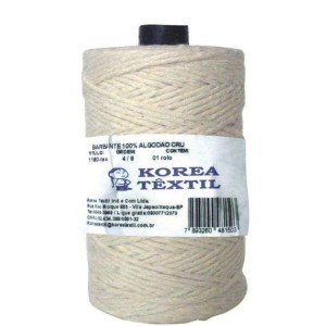 Barbante 08 Fios Cru Com 184mt KOREA TEXTIL 152MT