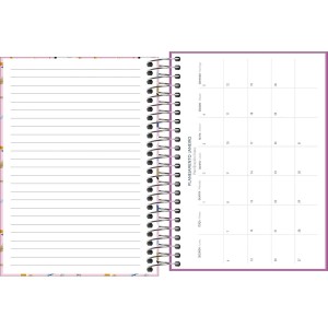 Agenda 2026 Escolar Diária D+ Feminina Espiral - TILIBRA