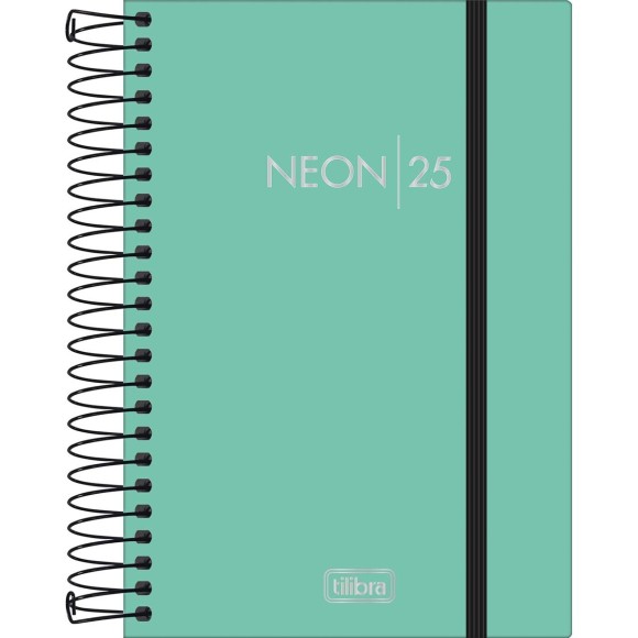 Agenda 2025 Diária Neon Espiral - TILIBRA