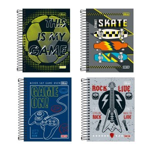 Agenda 2026 Escolar Pepper Masculina Espiral TILIBRA