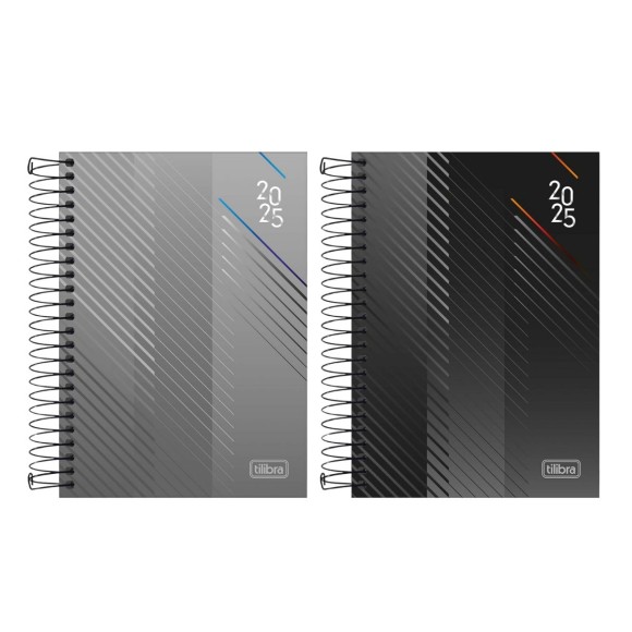 Agenda 2025 Executiva Diária Spot Masculina Espiral - TILIBRA