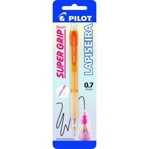 Lapiseira 0.7mm Super Grip Laranja Neon Blister PILOT