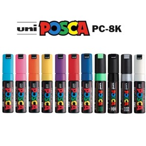 Caneta Posca 8.0mm PC-8K UNI-BALL