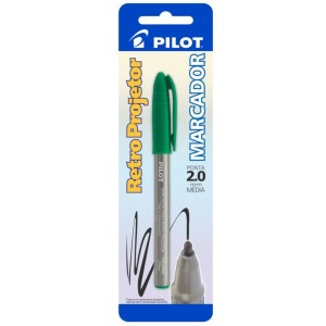 Caneta Retroprojetor 2.0mm Verde Blister PILOT