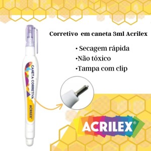 Caneta Corretiva 3ml ACRILEX