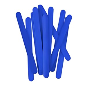 Palito De Sorvete Ponta Redonda  Azul Com 50 - KAZ