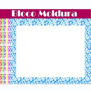 Bloco Criativo Moldura Decorada A3 1 Estampa 6 Cores 24 Folhas 150gr 297X420mm KIT SUPER CRIATIVO