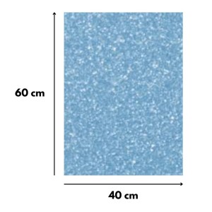 Eva Glitter 40X60cm Pacote Com 5 Folhas