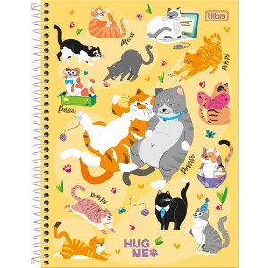 Caderno Universitario 20 Materias 320fls Hug Me Capa Dura TILIBRA