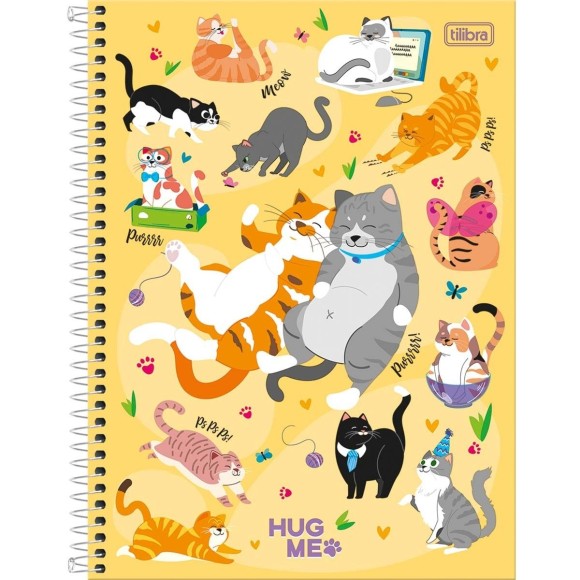Caderno Universitario 20 Materias 320fls Hug Me Capa Dura TILIBRA