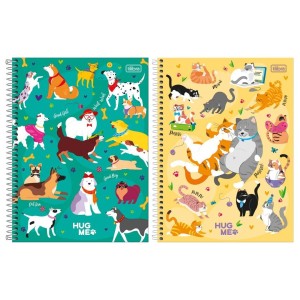 Caderno Universitario 20 Materias 320fls Hug Me Capa Dura TILIBRA