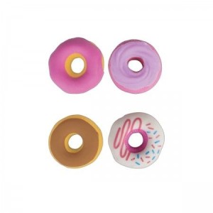 Kit Borracha Lancheira Mini Donuts Com 4 Tilibra
