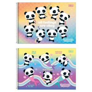 Caderno Desenho 80fls Lovely Friend Capa Dura TILIBRA