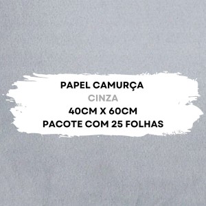 Papel Camurca 40X60cm Pacote Com 25 Folhas VMP