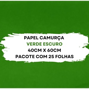 Papel Camurca 40X60cm Pacote Com 25 Folhas VMP