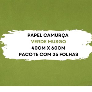 Papel Camurca 40X60cm Pacote Com 25 Folhas VMP