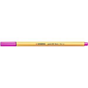 CANETA HIDROGRAFICA 0.4MM ROSA NEON 88/056 STABILO POINT 88