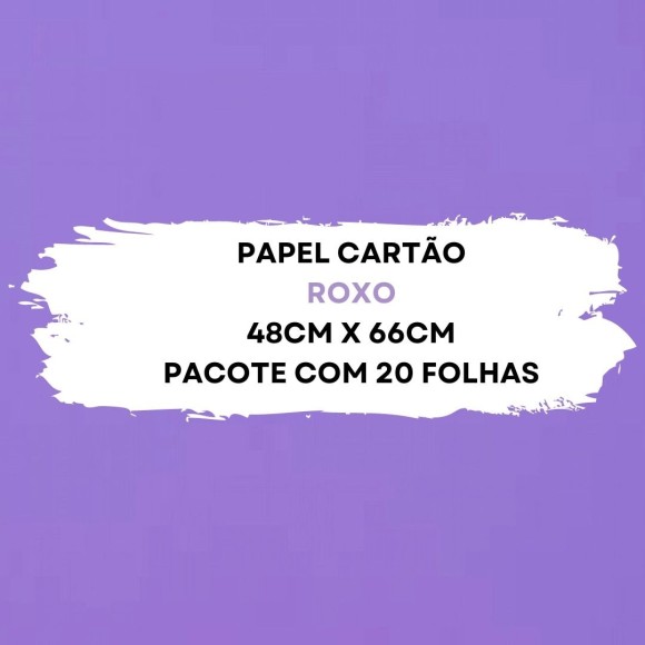 Papel Cartao 48X66cm Pacote Com 20 Folhas