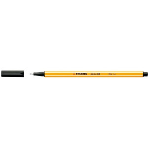 CANETA HIDROGRAFICA 0.4MM PRETA 88/46 STABILO POINT 88