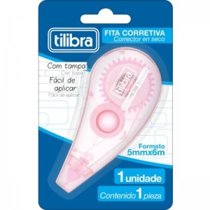 CORRETIVO FITA 5MMX6M ROSA CLARO TILIBRA