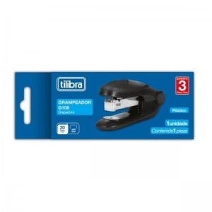 Grampeador Médio 20 Folhas Preto G108 TILIBRA
