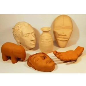 Argila Escolar Clara 1kg Para Artesanato CATARINENSE