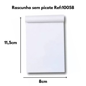 Bloco de Rascunho Pequeno Sem Picote Ref: 10058 SÃO DOMINGOS