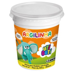 Argilinha 500gr Massa de Modelar Com Argila UTI GUTI