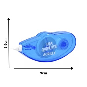 Corretivo Fita 5mmx6m Azul ACRILEX