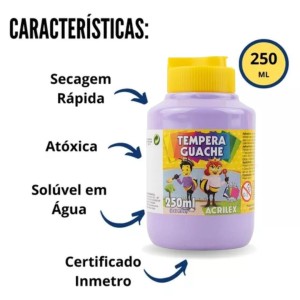Guache 250ml Lilas ACRILEX