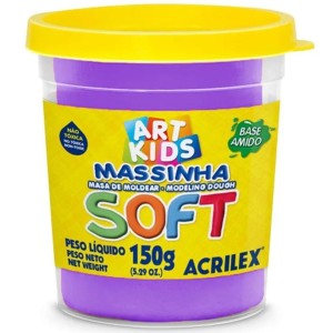 Massinha Base Amido Soft 150gr Violeta ACRILEX