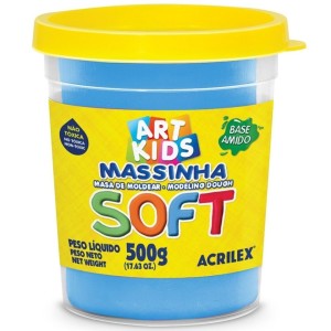 Massinha Base Amido 500gr Azul Soft ACRILEX